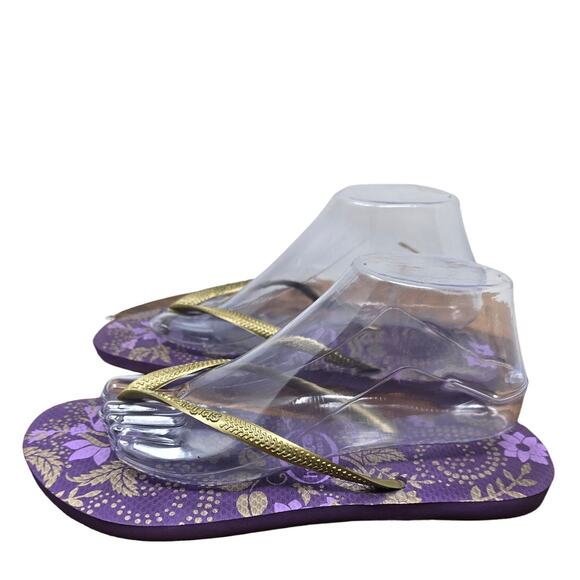 Havaianas Purple Gray Women's Flip Flops US 9 - Picture 3 of 7